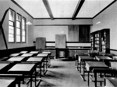 A traditional British school classroom (built mid-19th century)