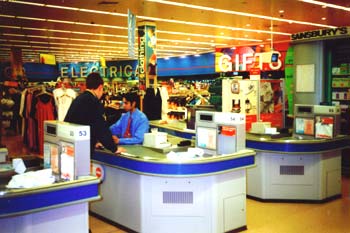 J Sainsbury, Collier's Wood, 2001. Yes, that is checkout no. 55