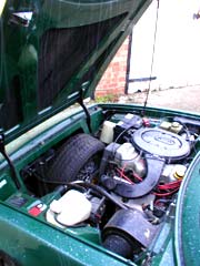 An open bonnet